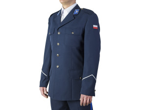 Kurtka Gabardynowa munduru wyjściowego (galowa) Policji. Nowy wzór. Szyta na miarę. - komisarz