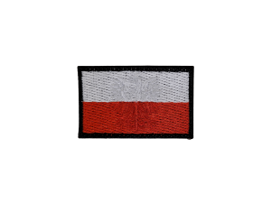 Naszywka Flaga Polski z Orłem 3D
