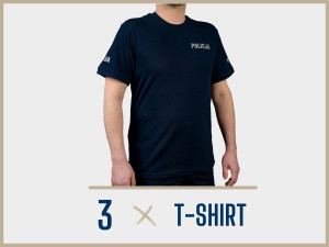 3 x T-shirt Policyjny Regulaminowy - M