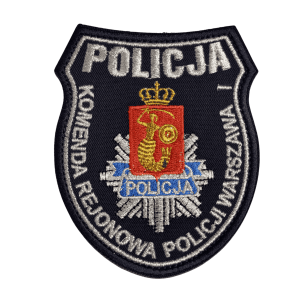 Naszywka policyjna tarcza KRP w Warszawie - I