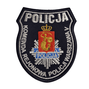 Naszywka policyjna tarcza KRP w Warszawie - V