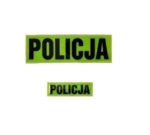 Komplet napisów pryzmatycznych POLICJA