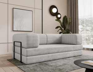 Sofa modułowa z wygodnym wypełnieniem LAMILO SZARA