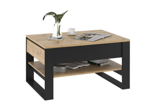 Stolik kawowy z szufladami loft dąb artisan NINO