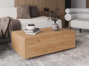 Minimalistyczny stolik kawowy do salonu dąb craft PICCOLO