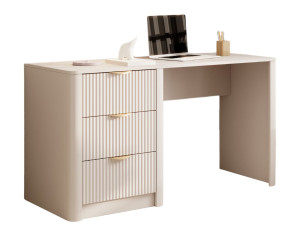 Modne biurko glamour z trzema szufladami BELLO