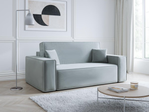 Szara sofa dwuosobowa 175 cm szeroka CARLS
