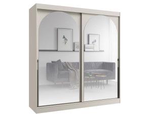 Elegancka szafa z lustrem kaszmirowa 200 cm INOVS