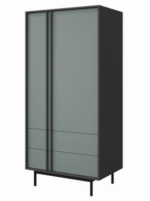 Designerska szafa dwudrzwiowa do pokoju młodzieżowego MALTS