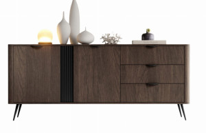 Elegancka komoda do dużego salonu 195 cm szeroka MONACO
