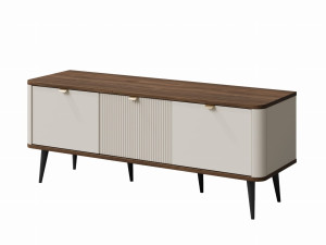 Elegancka szafka RTV orzech Kaszmir BARI