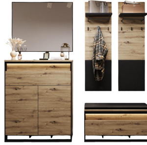 Zestaw stylowych mebli do przedpokoju styl loft NINO