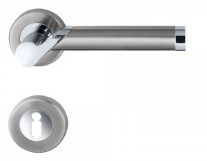 BC01 Türklinke bicolor Edelstahl chrom