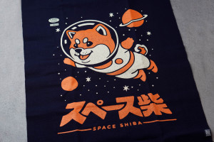 Japanische Kochschürze Maekake (versch. Motive) - Space Shiba