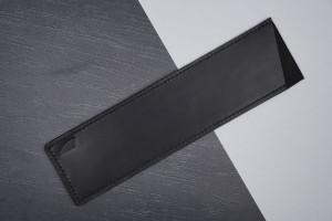 Knife Art Klingenschutz Leder - Groß A (Gyuto) - Schwarz