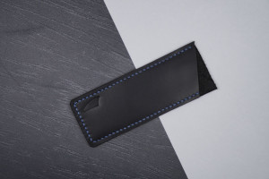 Knife Art Klingenschutz Leder - Klein A (Petty) - Blau