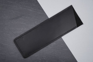 Knife Art Klingenschutz Leder - Mittel (Bunka & Santoku) - Schwarz