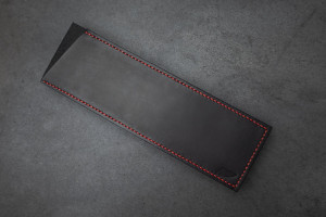 Knife Art Klingenschutz Leder - Groß A Tall (Gyuto) - Rot