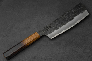Sakai Takayuki Homura Guren Aogami #2 Nakiri 160mm gebrannte Eiche