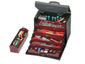 Leder-Schubladentasche Top-Line II 5 Laden