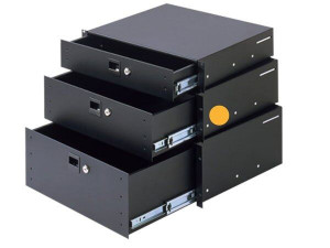 Rack-Schublade 19" 3HE Stahl/2 mm nicht abschließbar
