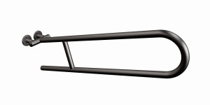 ANDEX Uchwyt półokrągły uchylny 75 cm czarny