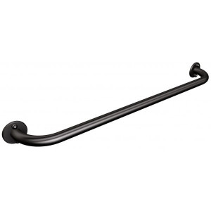 Uchwyt naścienny prosty 80 cm fi 25 czarny MAT