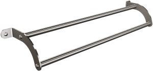 Wieszak 2-rurkowy TECHNIC 302/SG INOX