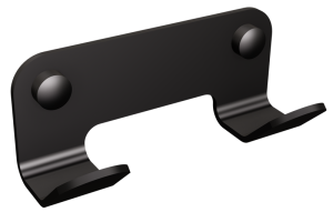 Wieszak łazienkowy 2-hakowy INOX Czarny ANDEX TECHNIC