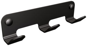 Wieszak łazienkowy 3-hakowy INOX Czarny ANDEX TECHNIC