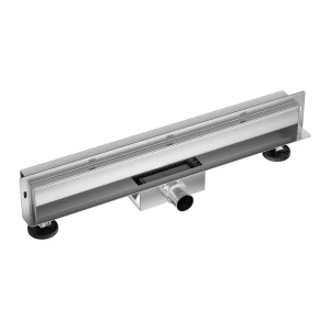 Odpływ liniowy ścienny Balneo W-Drain NEXT 80 cm 2w1 Chrom dwustronny