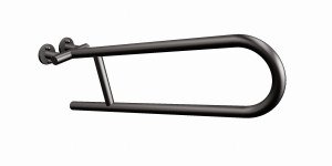 ANDEX Uchwyt półokrągły uchylny 60 cm czarny