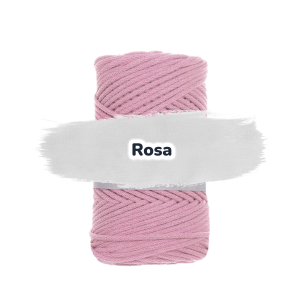 Baumwollkordel 3mm - Polyesterkern -100 m - Rosa (300/1)