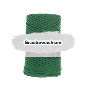 Baumwollkordel 3mm - Polyesterkern -100 m - Grasig (650)