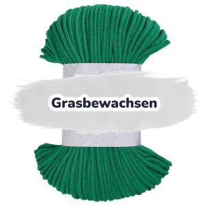 Baumwollkordel 5mm - Polyesterkern -100 m - Grasig (650)