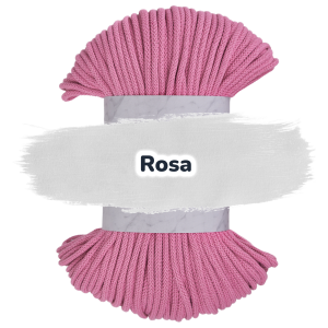 Baumwollkordel 5mm - Polyesterkern -100 m - Rosa (300/1)
