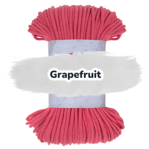 Baumwollkordel 5mm - Polyesterkern -100 m - Grapefruit (375)