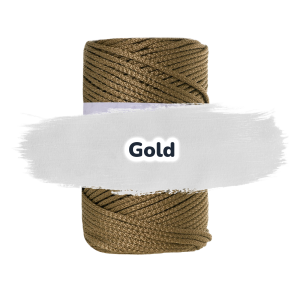Polypropylen Kordel 3mm 100m - Gold