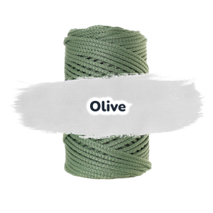 Polypropylen Kordel 3mm 100m - Olive