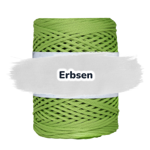 Flache Polyester Kordel 2mm 250m - Erbsen (06)