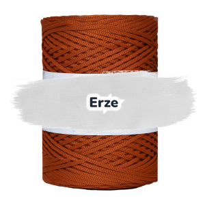 Flache Polyester Kordel 2mm 250m - Erze (19)
