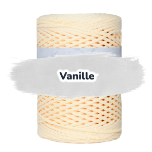 Flache Polyester Kordel 2mm 250m - Vanille (20)