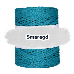 Flache Polyester Kordel 2mm 250m - Smaragd (08)