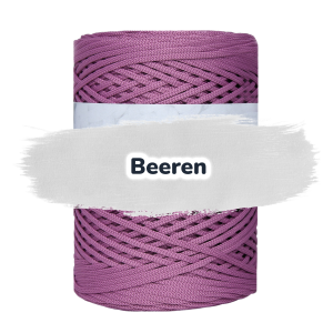 Flache Polyester Kordel 2mm 250m - Beeren (23)