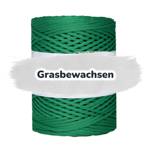 Flache Polyester Kordel 2mm 250m - Grasbewachsen (26)