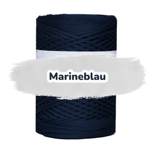 Flache Polyester Kordel 2mm 250m - Marineblau (16)