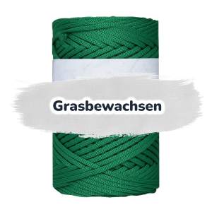 Flache Polyester Kordel 3mm 100m - Grasbewachsen (26)
