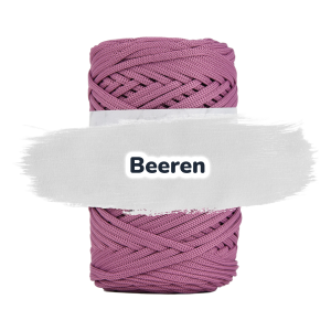 Flache Polyester Kordel 3mm 100m - Beeren (23)