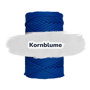 Flache Polyester Kordel 3mm 100m - Kornblume (15)