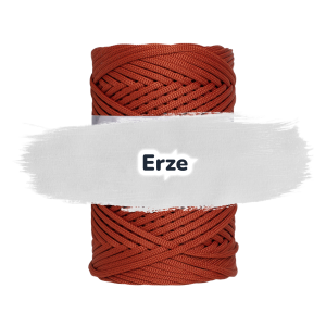 Flache Polyester Kordel 3mm 100m - Erze (19)